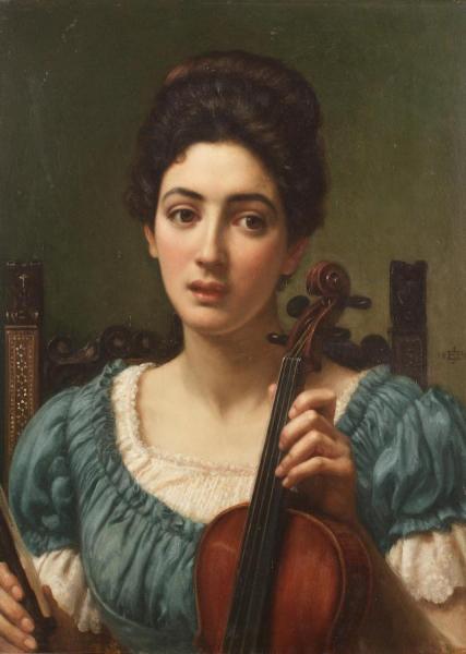 The Violinist by Edward Poynter