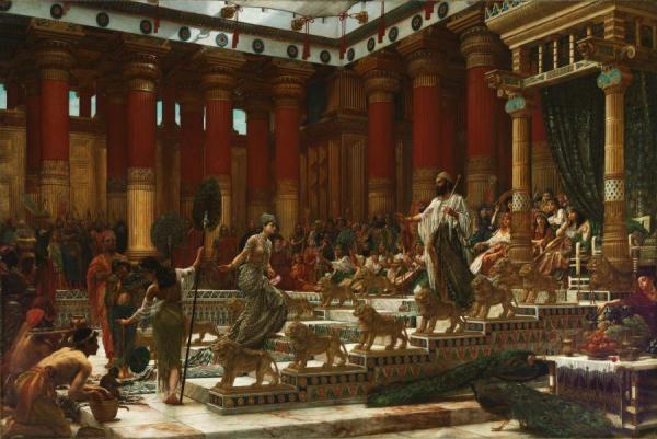 Edward Poynter The Visit Of The Queen Of Sheba To King Solomon, 1890
