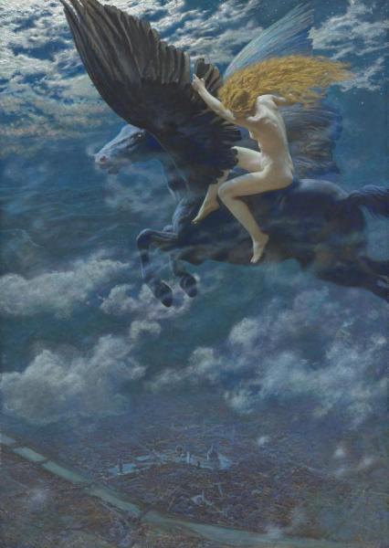 Dream Idyll(a Valkyrie) by Edward Robert Hughes