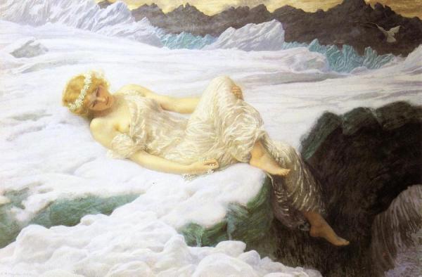 Heart Of Snow by Edward Robert Hughes Oil Painting Reproductions