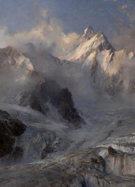 Glacier De Saleinaz by Edward Theodore Compton