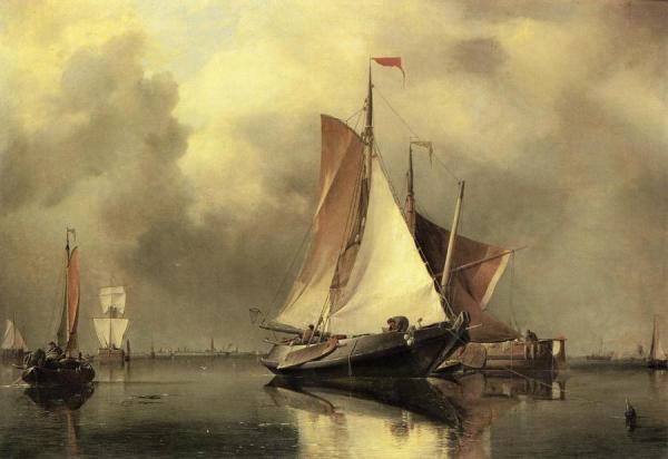 A Calm Day On The Scheldt by Edward William Cooke, R.a.