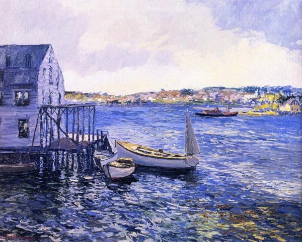 Boothbay Harbor by Edward Willis Redfield Oil Painting Reproductions