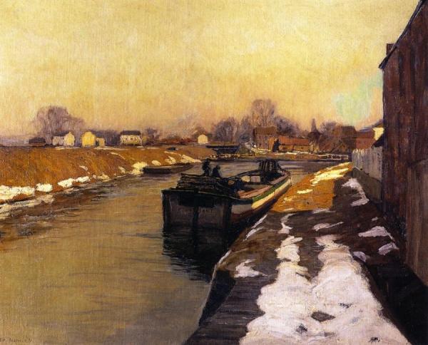 Canal At Lambertville by Edward Willis Redfield