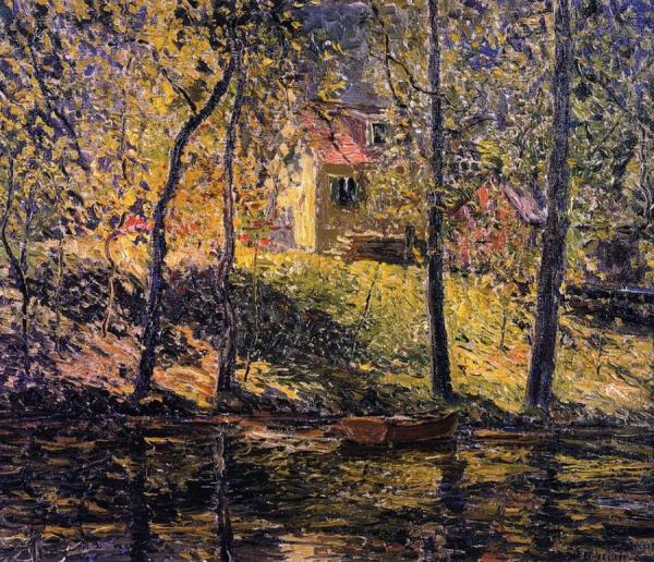 Dr. Bell's House by Edward Willis Redfield Oil Painting Reproductions