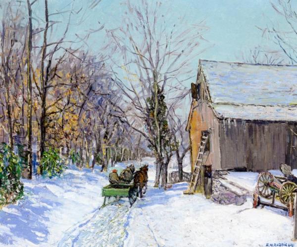 February by Edward Willis Redfield