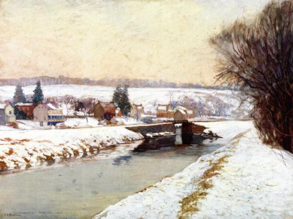 Gray Daus by Edward Willis Redfield Oil Painting Reproductions