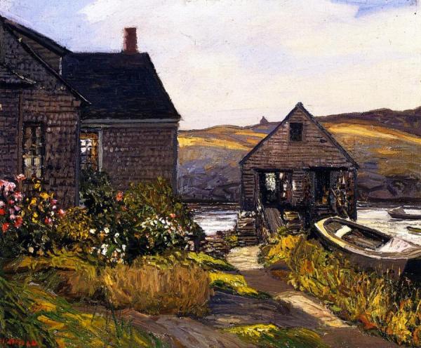 Monhegan Home by Edward Willis Redfield