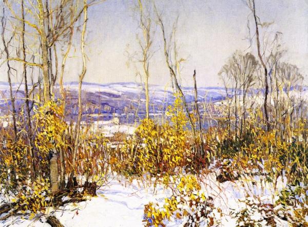 Overlooking The Delaware by Edward Willis Redfield