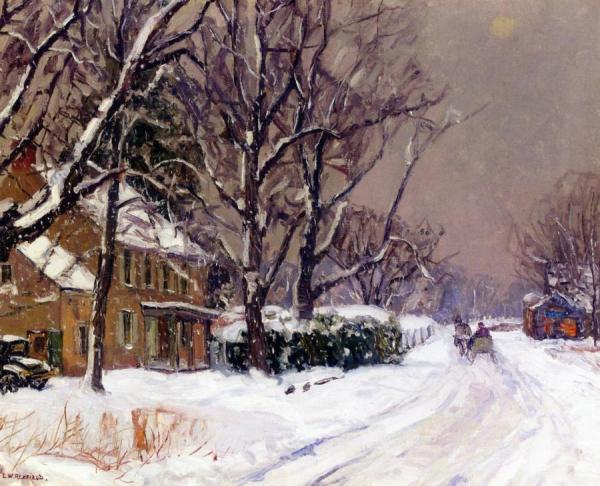 Snow Storm - Limeport by Edward Willis Redfield
