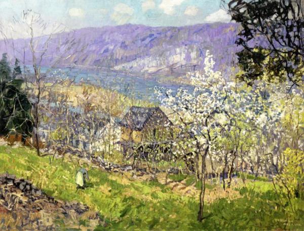 Spring At Point Pleasant On The Delaware River by Edward Willis Redfield