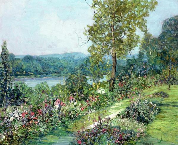 Spring Landscape by Edward Willis Redfield