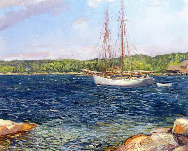 The Bowdoin, Monhegan Island by Edward Willis Redfield