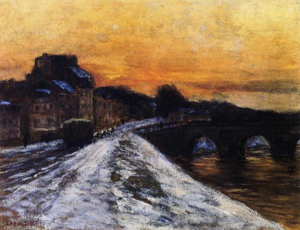 The Bridge At Joinville by Edward Willis Redfield