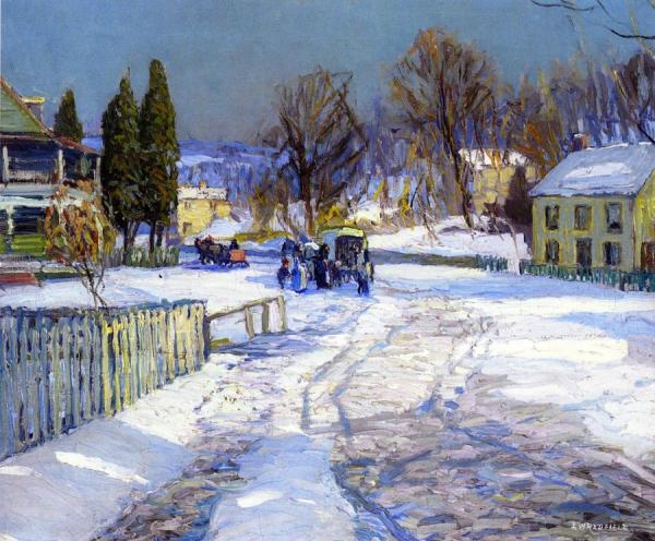 The Village Store by Edward Willis Redfield