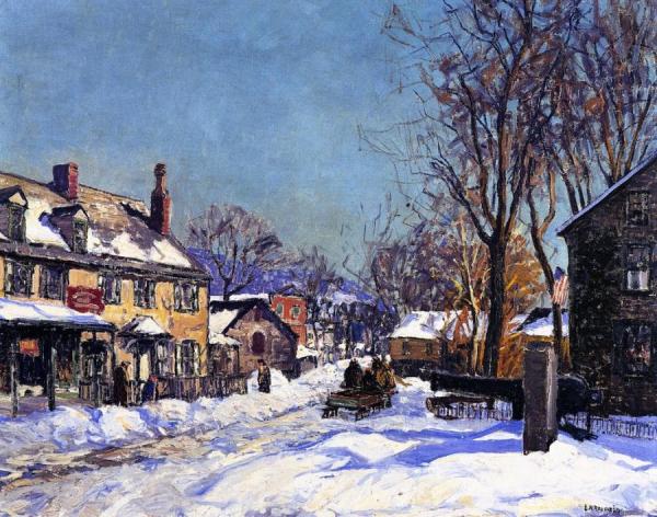 Washington's Birthday by Edward Willis Redfield Oil Painting Reproductions