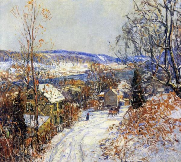 Winter Snowscene, Coppernose Hill by Edward Willis Redfield