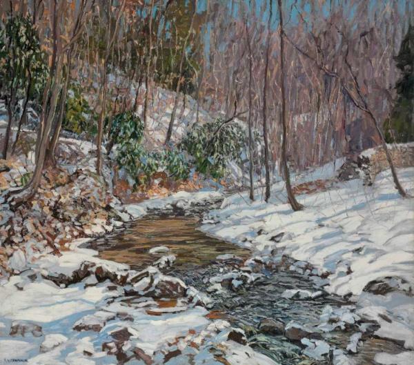 Woodland Brook by Edward Willis Redfield