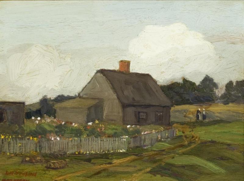 House And Garden, Monhegan by Edward Willis Redfield