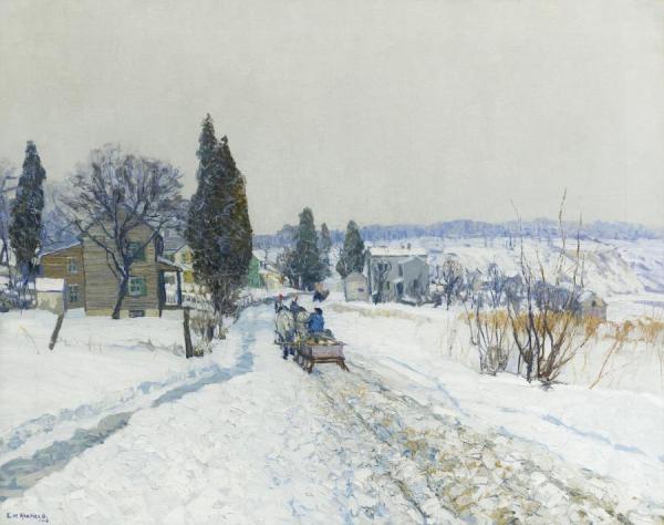 Sleighing by Edward Willis Redfield