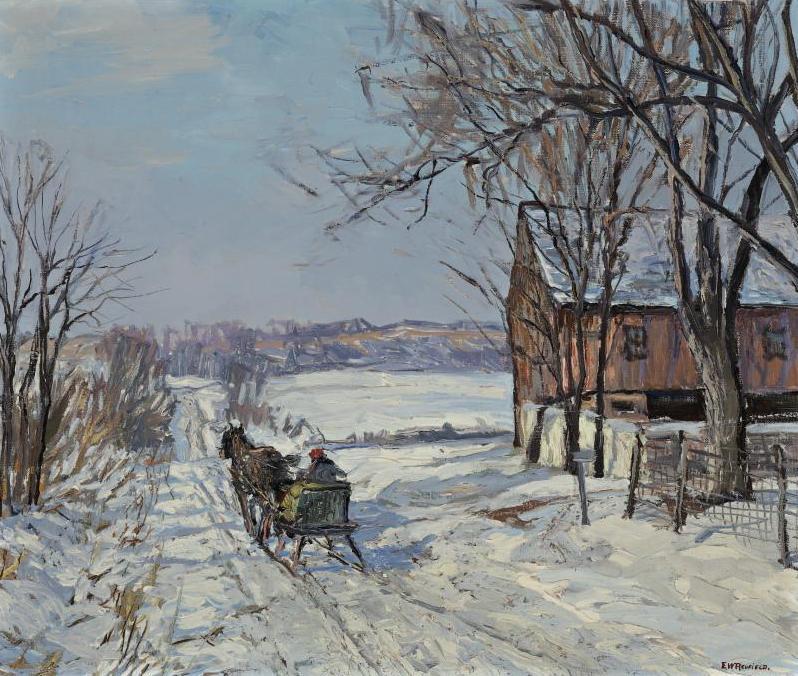 The Red Barn by Edward Willis Redfield