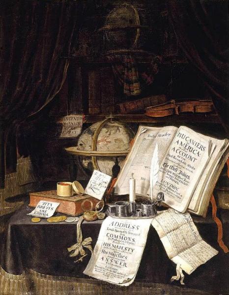 Vanitas Still-life by Edwart Collier Oil Painting Reproductions