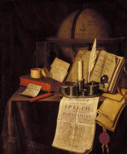 Vanitas Still-life by Edwart Collier Oil Painting Reproductions