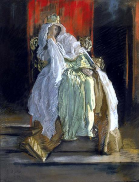 The Queen In Hamlet by Edwin Austin Abbey Oil Painting Reproductions