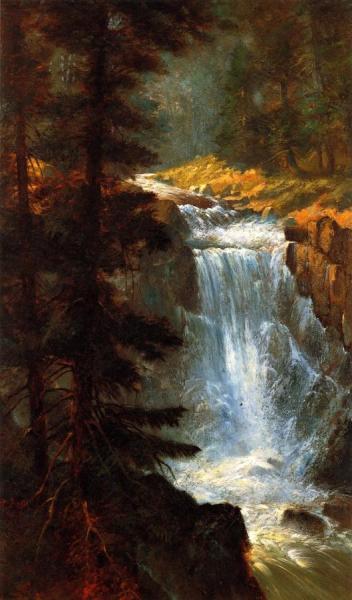 Edwin Deakin Cascade Falls Near Lake Tahoe