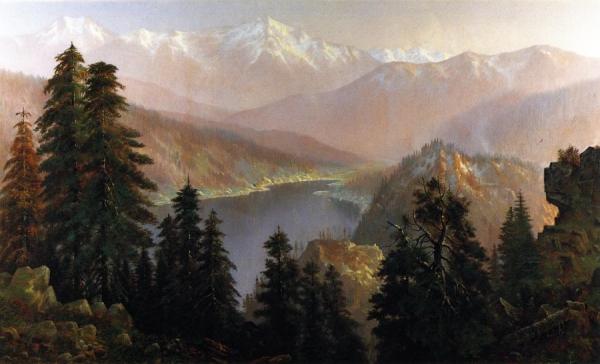 Edwin Deakin Donner Lake From The Summit