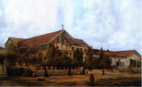 Mission Dolores And The Mansion House, San Francisco, Cal by Edwin Deakin
