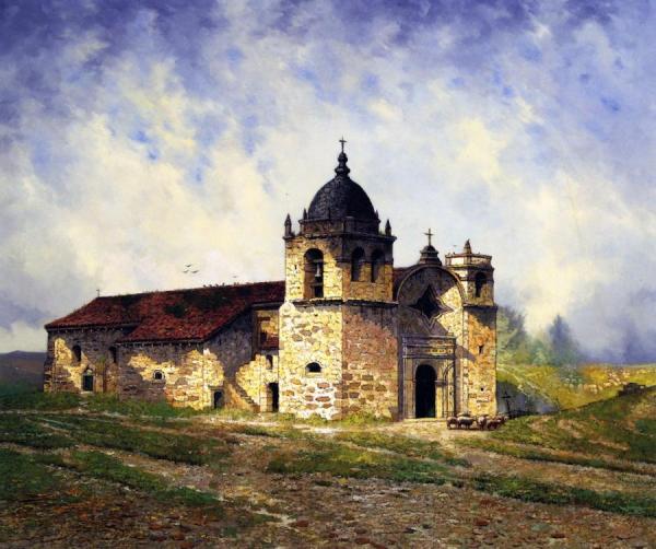 Mission San Carlos Borromeo Del Río Carmelo by Edwin Deakin