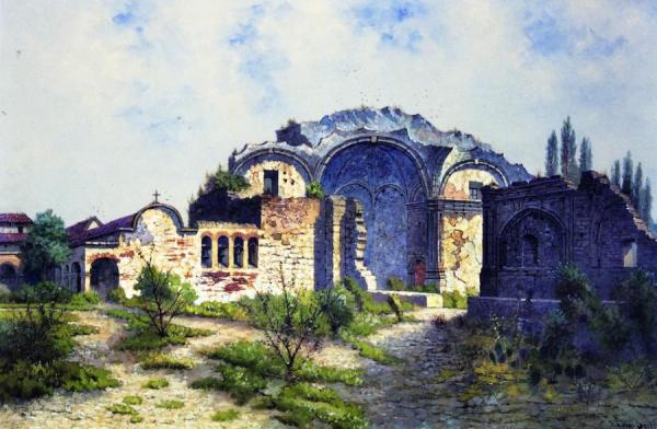 Mission San Juan Capistrano by Edwin Deakin