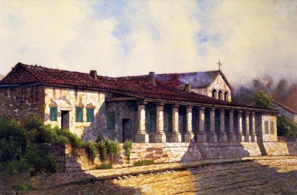Mission San Luis Obispo De Tolosa by Edwin Deakin