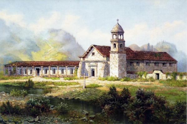 Mission Santa Cruz by Edwin Deakin