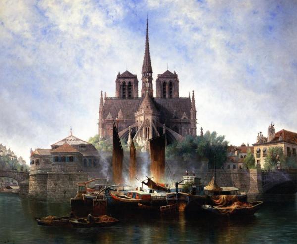 Notre Dame, Paris by Edwin Deakin