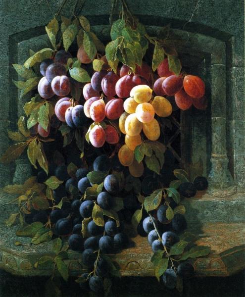 Plums by Edwin Deakin Oil Painting Reproductions