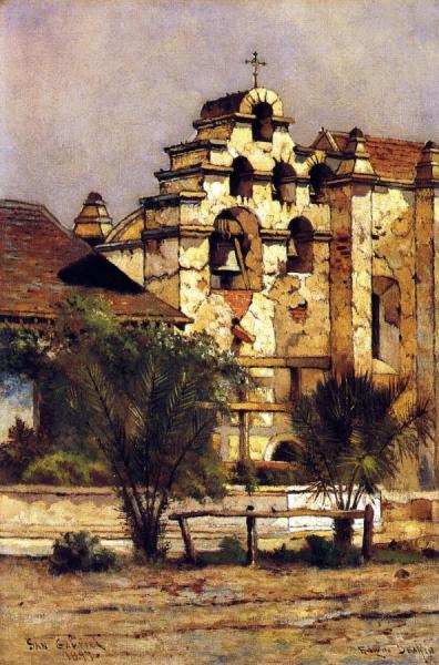 San Gabriel Mission Bell Tower by Edwin Deakin