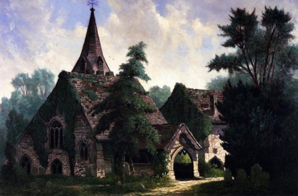Edwin Deakin Stoke Poges Church, England