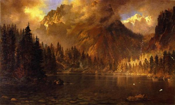 Tallac Mountain From Cascade Lake by Edwin Deakin