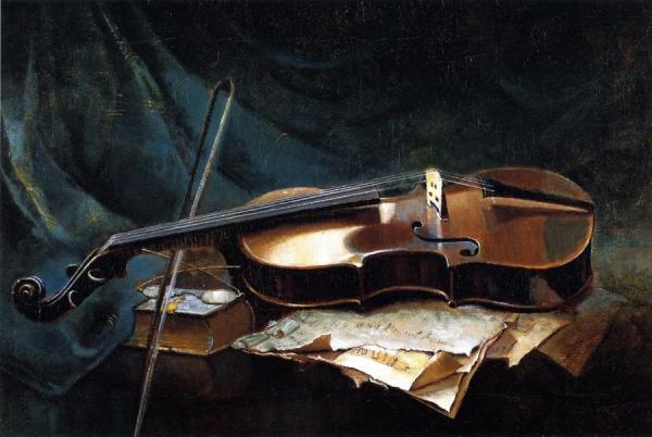 The Violin by Edwin Deakin