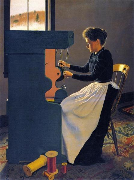 A Lady Of Baptist Corner, Ashfield, Massachusetts (the Artist's Wife) by Edwin Elmer