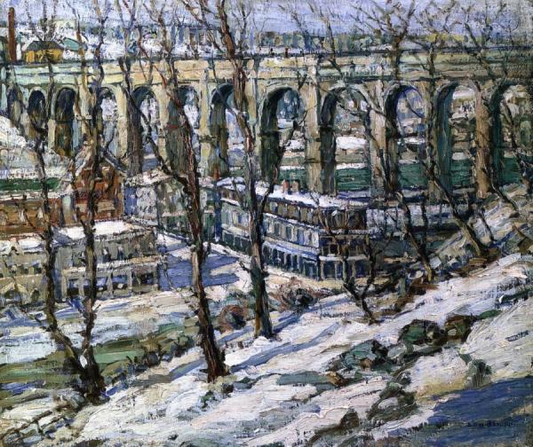 Highbridge, The Harlem River by Edwin H. Gunn