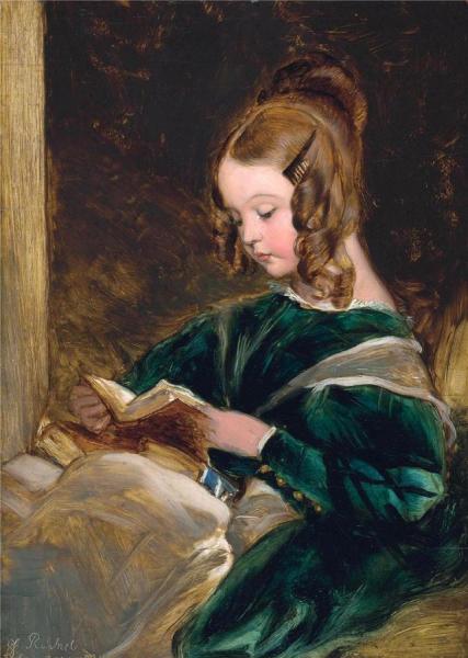 Portrait Of Rachel Russell by Edwin Henry Landseer