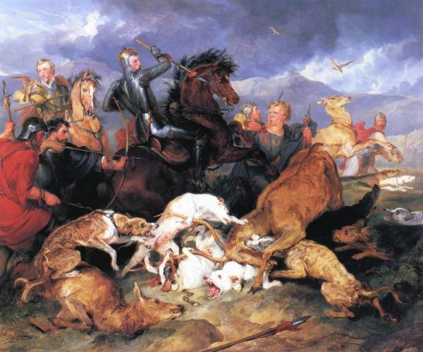The Hunting Of Chevy Chase by Edwin Henry Landseer Oil Painting Reproductions