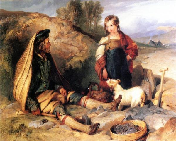 The Stonebreaker And His Daughter by Edwin Henry Landseer Oil Painting Reproductions
