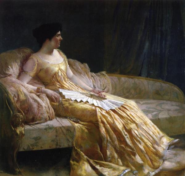 Portrait Of The Artist's Wife by Edwin Howland Blashfield
