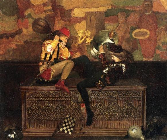 The Chess Game: No. 2 Of A Pair by Edwin Howland Blashfield