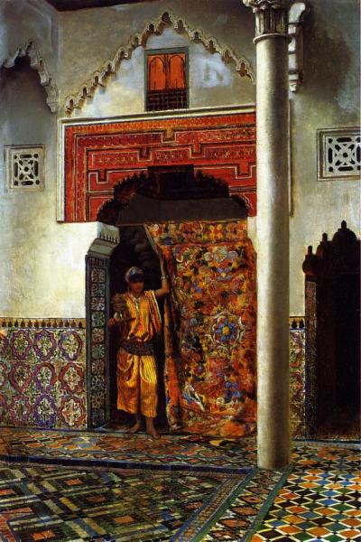 A Moorish Interior by Edwin Lord Weeks