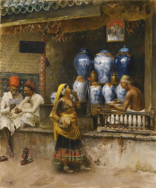 Edwin Lord Weeks A Perfumer's Shop, Bombay